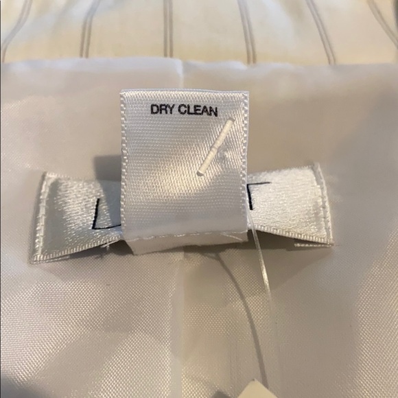 LOFT WHITE PINSTRIPE BLAZER SZ 8 & ANN PANTS 10‎ - Picture 5 of 11